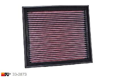 33-2873 K&N Luchtfilter Lengte 233 mm, Breedte 205 mm, Volvo S60 2.5, 2012-2014