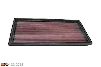 33-2763 K&N Luchtfilter Lengte 335 mm, Breedte 165 mm, Volvo V40 1.6, 105/109PK, 1995-2004