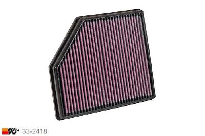 33-2418 K&N Luchtfilter Lengte 235 mm, Breedte 206 mm, Volvo V70 3.2, 2008-2012