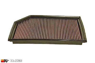 33-2280 K&N Luchtfilter, Volvo XC90 2.5, 210PK, 2002-2007