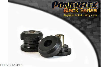PFF3-121-12BLK, Audi Cabriolet (1992 - 2000) Front Subframe Rear Bush 12mm, Check bolt diameter, this bush uses a 12mm bolt. For bushes which have a 10mm bolt use PFF3-121-10. It replaces OE part number 8A0 199 419A. 12mm Bore Sleeve, 2 stuk(s) benodigd  per auto, 2 stuk(s) in verpakking, prijs per set van 2 stuk(s)