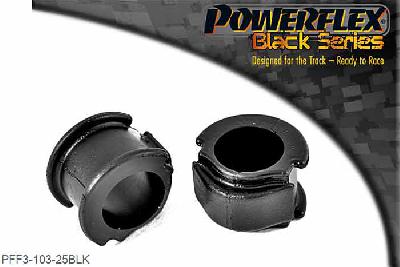 PFF3-103-25BLK, Audi Coupe Quattro (1985-1996) Quattro (1980-1991) Quattro Sport (1984-1985) Front Anti Roll Bar Mount 25mm,  25mm, 2 stuk(s) benodigd  per auto, 2 stuk(s) in verpakking, prijs per set van 2 stuk(s)