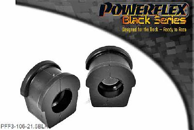 PFF3-106-21.5BLK, Audi Coupe Quattro (1985-1996) Quattro (1980-1991) Quattro Sport (1984-1985) Front Anti Roll Bar To Control Arm Bush, Fits models where there is no link rod between the anti roll bar and control arm. 21.5mm, 2 stuk(s) benodigd  per auto, 2 stuk(s) in verpakking, prijs per set van 2 stuk(s)