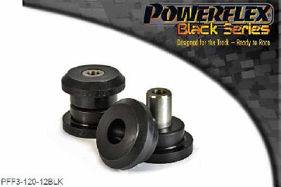 PFF3-120-12BLK, Audi Coupe Quattro (1985-1996) Quattro (1980-1991) Quattro Sport (1984-1985) Front Subframe Front Bush 12mm, Check bolt diameter, this bush uses a 12mm bolt. For bushes which have a 10mm bolt use PFF3-120-10. It replaces OE part number 8A0 199 415B. 12mm Bore Sleeve, 2 stuk(s) benodigd  per auto, 2 stuk(s) in verpakking, prijs per set van 2 stuk(s)