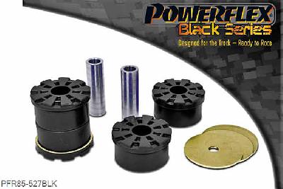 PFR85-527BLK, Audi S/RS S3 MK2 8P (2006-) Rear Subframe Front Mounting Bush, This bush fits 4 wheel drive models only. This part replaces OE number: 1K0505145J., 2 stuk(s) benodigd  per auto, 2 stuk(s) in verpakking, prijs per set van 2 stuk(s)
