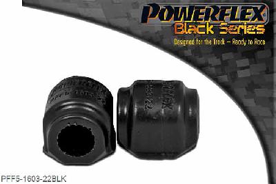 PFF5-1603-22BLK, BMW E21 3 Series (1975 - 1983) Front Anti Roll Bar Bush 22mm, This part replaces OEM part number 31351115865 22, 2 stuk(s) benodigd  per auto, 2 stuk(s) in verpakking, prijs per set van 2 stuk(s)