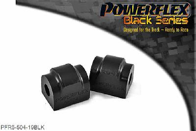 PFR5-504-19BLK, BMW E46 3 Series Compact Rear Roll Bar Mounting Bush 19mm, Please check anti roll bar diameter before ordering - Some part numbers may be described as for the rear but are also for the front anti roll bar on some models. It will not fit E24 6 series models built before 05/1982. 19mm, 2 stuk(s) benodigd  per auto, 2 stuk(s) in verpakking, prijs per set van 2 stuk(s)