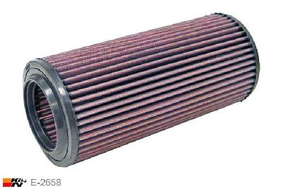 E-2658 K&N Luchtfilter Buitendiameter 114 mm , Binnendiameter 68 mm , Hoogte 251 mm, VW Lupo 1.7 SDi, 60PK, 1998-2004