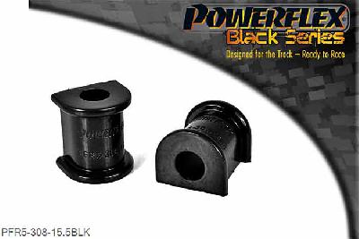 PFR5-308-15.5BLK, BMW E28 5 Series (1982 - 1988), E24 6 Series (1982 - 1989) Rear Roll Bar Mounting Bush 15.5mm,  15.5mm, 2 stuk(s) benodigd  per auto, 2 stuk(s) in verpakking, prijs per set van 2 stuk(s)