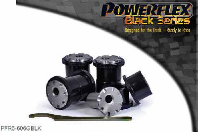 PFR5-606GBLK, BMW E28 5 Series (1982 - 1988), E24 6 Series (1982 - 1989) Rear Trailing Arm Bush Adjustable, On car adjustable bush offering camber and toe adjustment. Gives +/-1 degree of adjustment. For a non adjustable bush use PFR5-606. This part replaces OE numbers: 33329058824 and 33329061946., 4 stuk(s) benodigd  per auto, 4 stuk(s) in verpakking, prijs per set van 4 stuk(s)