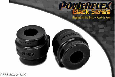 PFF5-503-24BLK, BMW E39 5 Series 535 to 540 & M5 Front Anti Roll Bar Mounting Bush 24mm, This bush fits E39 5 series non M sport suspension models and E38 7 series. 24mm, 2 stuk(s) benodigd  per auto, 2 stuk(s) in verpakking, prijs per set van 2 stuk(s)