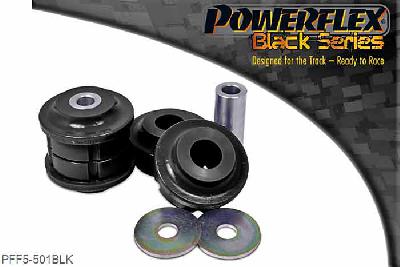 PFF5-501BLK, BMW E39 5 Series 540 Touring Front Lower Tie Bar To Chassis Bush, This bush fits 535, 540 & M5 Models, for all other petrol and diesel models use  PFF5-510.  Bush fits arms with a 66mm bore hole., 2 stuk(s) benodigd  per auto, 2 stuk(s) in verpakking, prijs per set van 2 stuk(s)