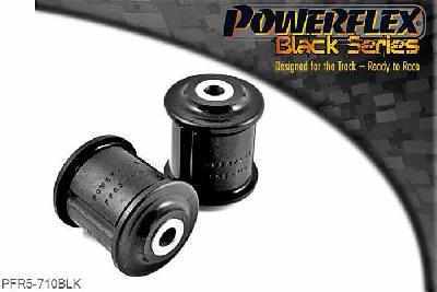 PFR5-710BLK, BMW E60 5 Series, Saloon Rear Lower Arm Front Bush, This part replaces the bush in X5 E53 arm OE numbers: 33326770743 and 33326770744.  This part also replaces the bush in E60 arm OE numbers: 33326754557 and 33326754558. 12mm Bore Sleeve, 2 stuk(s) benodigd  per auto, 2 stuk(s) in verpakking, prijs per set van 2 stuk(s)