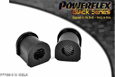 PFR66-519-19BLK, Cadillac BLS (2005 - 2010) Rear Anti Roll Bar Mounting Bush 19mm,  19mm, 2 stuk(s) benodigd  per auto, 2 stuk(s) in verpakking, prijs per set van 2 stuk(s)