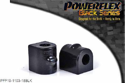 PFF19-1103-18BLK, Ford Fiesta Mk6 inc ST and Fusion (2002-2008) Front Anti Roll Bar Bush 18mm,  18mm, 2 stuk(s) benodigd  per auto, 2 stuk(s) in verpakking, prijs per set van 2 stuk(s)