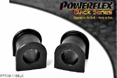 PFR19-118BLK, Ford Sierra Sapphire Cosworth 4WD Rear Anti-Roll Bar Mounting Bush 18mm,  18mm, 2 stuk(s) benodigd  per auto, 2 stuk(s) in verpakking, prijs per set van 2 stuk(s)