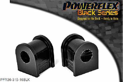 PFR36-315-16BLK, Mazda RX-7 Generation 3 and 4 (1992-2002) Rear Anti Roll Bar Bush 16mm,  16mm, 2 stuk(s) benodigd  per auto, 2 stuk(s) in verpakking, prijs per set van 2 stuk(s)