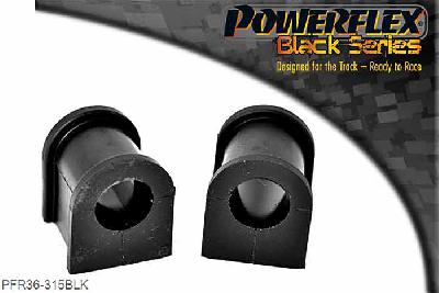 PFR36-315BLK, Mazda RX-7 Generation 3 and 4 (1992-2002) Rear Anti Roll Bar Bush 18mm,  18mm, 2 stuk(s) benodigd  per auto, 2 stuk(s) in verpakking, prijs per set van 2 stuk(s)