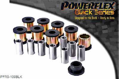 PFR5-109BLK, Mini Mini Generation 1 (R50/52/53) (2000 - 2006) Rear Control Arm Bushes, This part replaces the original bushes in arm OE numbers: 33326768726 and 33326768724., 8 stuk(s) benodigd  per auto, 8 stuk(s) in verpakking, prijs per set van 8 stuk(s)