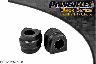 PFF5-1803-23BLK, Mini Mini Countryman R60 4WD (2010-2015) Front Anti Roll Bar Mounting Bush - 23mm, This part replaces OE number: 31309813412 and fits 23mm diameter anti roll bars on vehicles with sports suspension. For vehicles without sports suspension, please use PFF5-1803-22. 23mm, 2 stuk(s) benodigd  per auto, 2 stuk(s) in verpakking, prijs per set van 2 stuk(s)