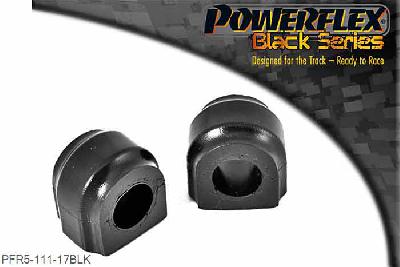 PFR5-111-17BLK, Mini Mini Paceman R61 4WD (2013 -) Rear Anti Roll Bar Bush 17mm, This part replaces OE number: 33556756151 and fits vehicles with a 17mm diameter anti roll bar. 17mm, 2 stuk(s) benodigd  per auto, 2 stuk(s) in verpakking, prijs per set van 2 stuk(s)