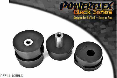 PFF44-105BLK, Mitsubishi Lancer Evolution 4-5-6 RS/GSR Front Upper Engine Mount, These mounts are for fast road/competition. These are harder and may cause a slight increase in engine vibration and noise. For road use, use PFF44-105R., 2 stuk(s) benodigd  per auto, 2 stuk(s) in verpakking, prijs per set van 2 stuk(s)