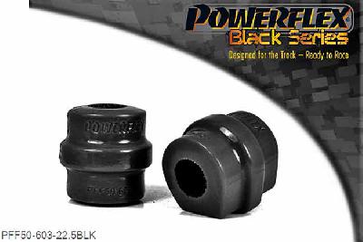 PFF50-603-22.5BLK, Peugeot 308 (2007-2014) Front Anti Roll Bar Bush 22.5mm, This bush replaces standard bush part number 5094.E2 or 5094.C4.  Measure bar diameter and select correct size for your car. 22.5mm, 2 stuk(s) benodigd  per auto, 2 stuk(s) in verpakking, prijs per set van 2 stuk(s)