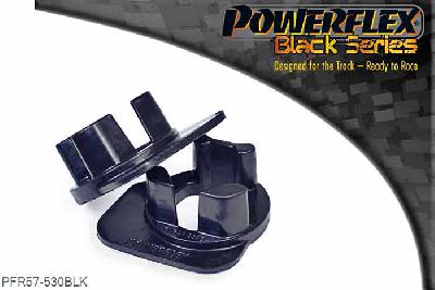 PFR57-530BLK, Porsche 996 (1997-2005) Gearbox Front Mounting Bush Insert Kit, PFR57-531 fits 996 & 997 vehicles with the twin gearbox mounting bracket (OEM part number 99737503303) at the end of the gearbox, as fitted to all 3.6 & 3.8 Tiptronic models, Turbo models Manual & Tiptronic, GT2 & GT3. For vehicles with a single gearbox bush (OEM part number 99637505505) in the end casing use PFR57-530, including all 3.4 models, 3.6 & 3.8 Manual models (up to 2010) except for Turbo GT2 & GT3 models., 1 stuk(s) benodigd  per auto, 1 stuk(s) in verpakking, prijs per set van 1 stuk(s)