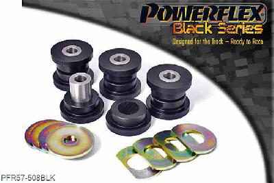 PFR57-508BLK, Porsche 996 (1997-2005) Rear Upper Link Arm Outer Bush, On some early 997 models (pre 2006) there is no supporting lug on the upright to the outside faces of the outer bushes. For these models use 4 x PFR57-508 outer bush & 4 x PFR57-509 for the inner bush. For cars with lugs use 8 x PFR57-509., 4 stuk(s) benodigd  per auto, 4 stuk(s) in verpakking, prijs per set van 4 stuk(s)