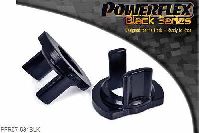 PFR57-531BLK, Porsche 997 GT2, GT3 & GT3RS Gearbox Front Mounting Bush Insert Kit, PFR57-531 fits 996 & 997 vehicles with the twin mounting bracket (OEM part number 99737503303) at the end of the gearbox, as fitted to all 3.6 & 3.8 Tiptronic models, Turbo models Manual & Tiptronic, GT2 & GT3. For vehicles with a single bush (OEM part number 99637505505) in the end casing use PFR57-530, including all 3.4 models, 3.6 & 3.8 Manual models except for Turbo GT2 & GT3 models., 1 stuk(s) benodigd  per auto, 1 stuk(s) in verpakking, prijs per set van 1 stuk(s)