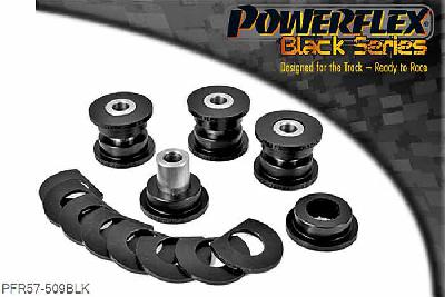 PFR57-509BLK, Porsche 997 GT2, GT3 & GT3RS Rear Upper Link Arm Outer Bush, On some early 997 models (pre 2006) there is no supporting lug on the upright to the outside faces of the outer bushes. For these models use 4 x PFR57-508 outer bush & 4 x PFR57-509 for the inner bush. For cars with lugs use 8 x PFR57-509., 4 stuk(s) benodigd  per auto, 4 stuk(s) in verpakking, prijs per set van 4 stuk(s)