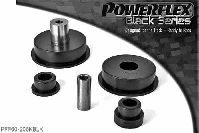 PFF60-206KBLK, Renault Clio II (inc 172 and 182) Dog Bone Engine Mount Bush Kit, OE Mount Nr 6000073662 - PFF60-206K will fit Phase 1 Petrol 172 models only. PFF60-211K will fit Phase 2 Petrol 172 & 182 Sport Models Only., 1 stuk(s) benodigd  per auto, 1 stuk(s) in verpakking, prijs per set van 1 stuk(s)