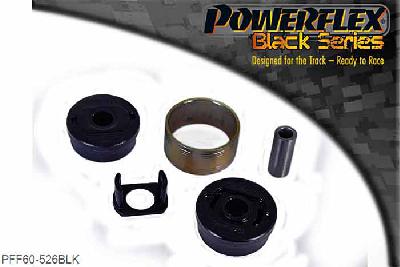 PFF60-526BLK, Renault Scenic  II (2003-2009) Rear Lower Engine Mounting Bush, This part replaces the larger bush in extruded bracket OE numbers: 8200500928 and 8200777542 to suit 1.4, 1.6 and 2.0L petrol engines and also 1.5L diesel engines. For vehicles with a cast bracket use PFF60-524 or a rubberized bracket use either PFF60-820 or PFF60-920. PFF60-526 is designed to allow a controlled amount of engine movement through voids in the material. The kit includes polyurethane inserts that can be fitted to further reduce engine movement, perfect for track days or vehicles running increased power., 1 stuk(s) benodigd  per auto, 1 stuk(s) in verpakking, prijs per set van 1 stuk(s)