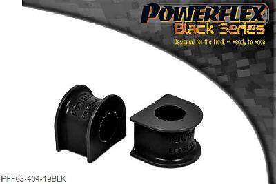PFF63-404-19BLK, Rover 200 (1995), 25 Front Anti Roll Bar Mounts 19mm, Rover 220 Turbo front roll bar size is 23mm. 19mm, 2 stuk(s) benodigd  per auto, 2 stuk(s) in verpakking, prijs per set van 2 stuk(s)