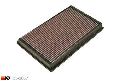33-2867 K&N Luchtfilter Lengte 305 mm, Breedte 187 mm, VW Transporter T5 2.0, 115PK, 2003-2015