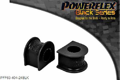 PFF63-404-24BLK, Rover 75 Front Anti Roll Bar Mounts 24mm, Rover 220 Turbo front roll bar size is 23mm. For KV6 and M47R models ARB bushes are 24mm in diameter and K1.8 models are 23mm in diameter. 24mm, 2 stuk(s) benodigd  per auto, 2 stuk(s) in verpakking, prijs per set van 2 stuk(s)
