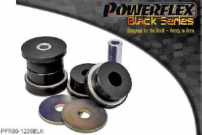 PFR80-1236BLK, Saab 9-3 (2002-) Rear Subframe Rear Bush, Fits saloon and estate 2 wheel drive models only, not 4x4 or cabriolet. This part replaces OEM part number 12786347, 2 stuk(s) benodigd  per auto, 2 stuk(s) in verpakking, prijs per set van 2 stuk(s)