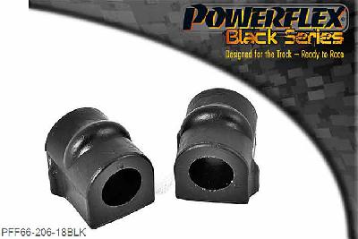 PFF66-206-18BLK, Saab 9-5 (1998-2010) YS3E Front Anti Roll Bar Mounting Bush 18mm,  18mm, 2 stuk(s) benodigd  per auto, 2 stuk(s) in verpakking, prijs per set van 2 stuk(s)