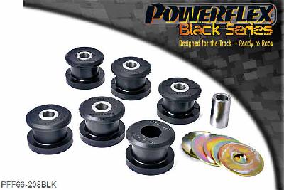 PFF66-208BLK, Saab 9-5 (1998-2010) YS3E Front Subframe Mounting Bush, OE Nr 5233382 - 12762090 - 5231808, 6 stuk(s) benodigd  per auto, 6 stuk(s) in verpakking, prijs per set van 6 stuk(s)