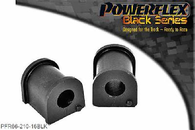 PFR66-210-16BLK, Saab 9-5 (1998-2010) YS3E Rear Anti Roll Bar Bush 16mm,  16mm, 2 stuk(s) benodigd  per auto, 2 stuk(s) in verpakking, prijs per set van 2 stuk(s)