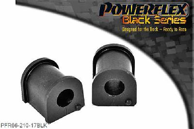 PFR66-210-17BLK, Saab 9-5 (1998-2010) YS3E Rear Anti Roll Bar Bush 17mm,  17mm, 2 stuk(s) benodigd  per auto, 2 stuk(s) in verpakking, prijs per set van 2 stuk(s)