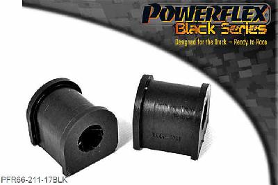 PFR66-211-17BLK, Saab 9-5 (1998-2010) YS3E Rear Anti Roll Bar Bush 17mm, PFR66-211-17BLK fits Aero models only. Use PFR66-210-17BLK for non-Aero models. 17mm, 2 stuk(s) benodigd  per auto, 2 stuk(s) in verpakking, prijs per set van 2 stuk(s)