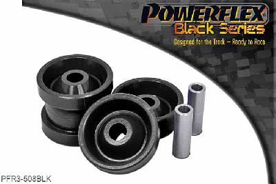 PFR3-508BLK, Seat Leon & Cupra Mk1 Typ 1M 4WD (1999-2005) Rear Trailing Arm Front Bush, This part replaces OE number: 1J0505171B. Also fits VW New Beetle Mk1 and Skoda Octavia MK1 4WD models. To adjust the vehicles rear toe angle, please use PFR3-508G., 2 stuk(s) benodigd  per auto, 2 stuk(s) in verpakking, prijs per set van 2 stuk(s)