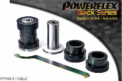 PFR69-511GBLK, Subaru Impreza WRX and STi (2011-) Rear Upper Arm Inner Rear Bush ADJUSTABLE, This bush is designed to replace the rear upper control arm rear bush and is engineered to provide on car CAMBER adjustment with a range of +/- 1.0 degree,  as well as being of a low compliance design. This bush must be used in conjunction with PFR69-510G., 2 stuk(s) benodigd  per auto, 2 stuk(s) in verpakking, prijs per set van 2 stuk(s)