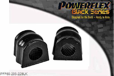PFF69-205-22BLK, Subaru Impreza Turbo, WRX and Sti (GD,GG 00 to 07) Front Anti Roll Bar Bush,  22mm, 2 stuk(s) benodigd  per auto, 2 stuk(s) in verpakking, prijs per set van 2 stuk(s)