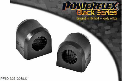 PF69-303-20BLK, Subaru Impreza Turbo, WRX and Sti (GD,GG 00 to 07) Rear Anti Roll Bar To Chassis Bush 20mm,  20mm, 2 stuk(s) benodigd  per auto, 2 stuk(s) in verpakking, prijs per set van 2 stuk(s)