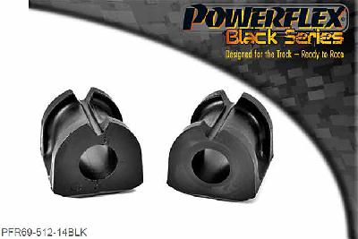 PFR69-512-14BLK, Toyota 86 / GT86 Rear Anti Roll Bar Bush 14mm,  14mm, 2 stuk(s) benodigd  per auto, 2 stuk(s) in verpakking, prijs per set van 2 stuk(s)