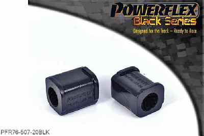 PFR76-507-20BLK, Toyota MR2 SW20 REV 2 to 5 (1991 - 1999) Rear Anti Roll Bar Bush 20mm, This bush replaces OEM Part Number: 48818-17140 20mm, 2 stuk(s) benodigd  per auto, 2 stuk(s) in verpakking, prijs per set van 2 stuk(s)