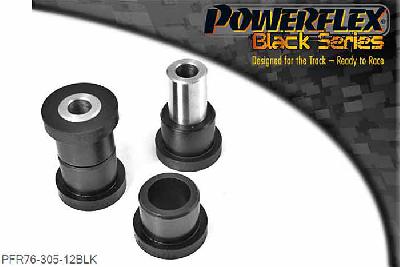 PFR76-305-12BLK, Toyota MR2 SW20 REV 2 to 5 (1991 - 1999) Rear Inner Track Control Arm Bush M12 Bolt, PFR76-305-12BLK fits Rev 3 models 1993 to 2000 which uses an M12 bolt. For Rev 1&2 models 1989 to 1992, using an M14 bolt use bush PFR76-305BLK. M12 Bolt, 2 stuk(s) benodigd  per auto, 2 stuk(s) in verpakking, prijs per set van 2 stuk(s)