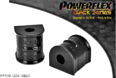 PFR19-1204-18BLK, Volvo V50 (2004 onwards) Rear Anti Roll Bar To Chassis Bush 18mm,  18mm, 2 stuk(s) benodigd  per auto, 2 stuk(s) in verpakking, prijs per set van 2 stuk(s)